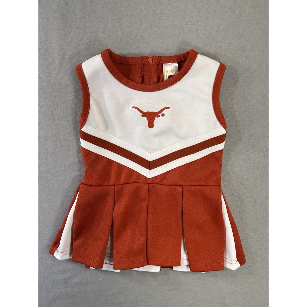 Texas Longhorns Little King Cheer Dress Baby 12 Month Game Day Collegiate Team